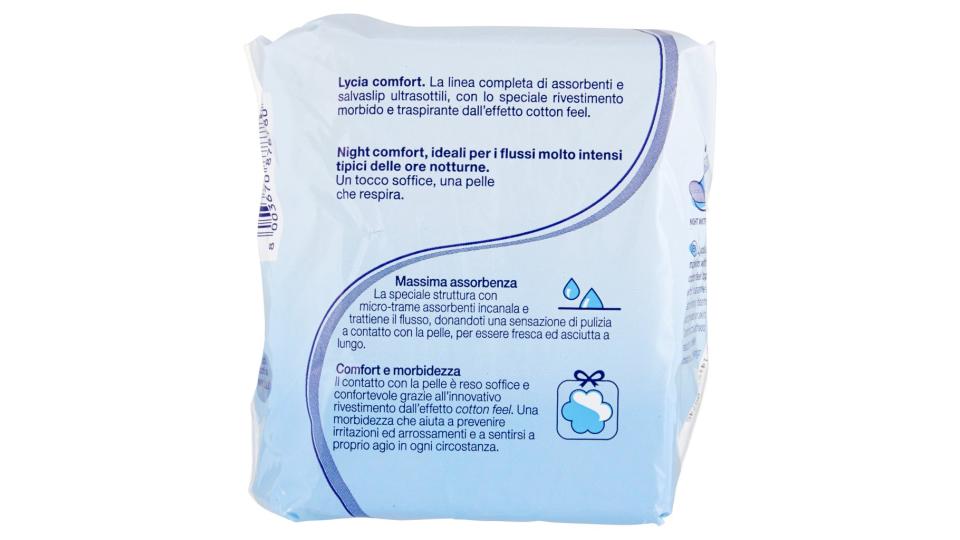 Assorbenti Ultrasottili Night Comfort Notte con Ali 10 Pezzi