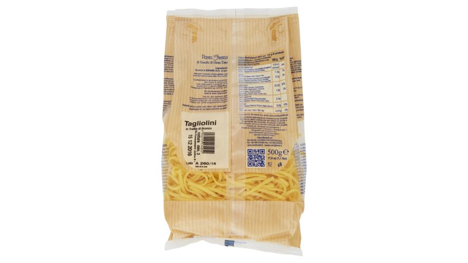 Pasta Fresca di Semola di Grano Duro Tagliolini