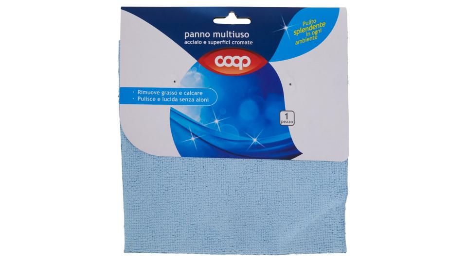 Panno Multiuso Acciaio e Superfici Cromate 35x35 Cm 1 Pz