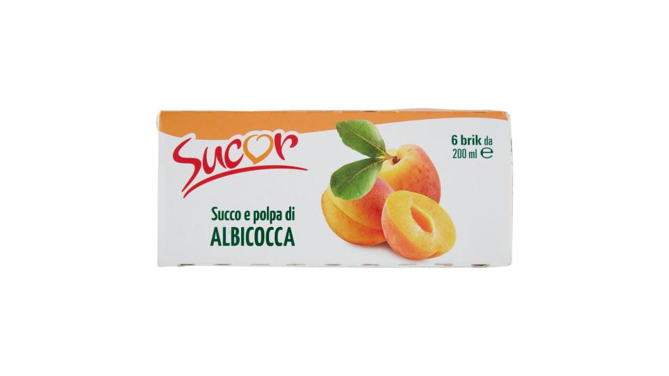 Succo e Polpa di Albicocca 6 x 200 Ml