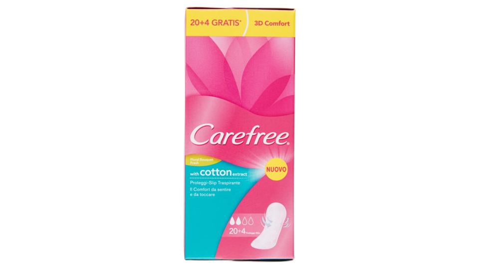With Cotton Extract Proteggi-slip Traspirante 24 Pz