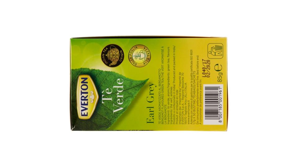 Tè Verde Earl Grey 50 x 1,7 g
