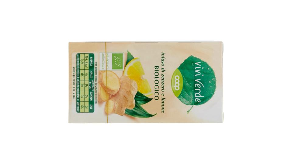 Infuso di Zenzero e Limone Biologico 20 Filtri