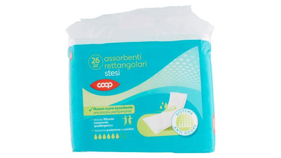 Assorbenti Rettangolari Stesi 26 Pz