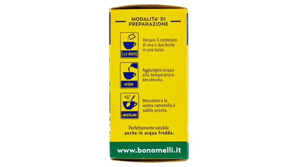 Con Estratto di Camomilla Solubile con Estratto di Stevia